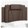 Image de Hoofdbordkussen 80 cm kunstleer bruin374762