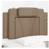 Image de Hoofdbordkussen 80 cm kunstleer cappuccinokleurig374764