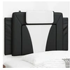 Image de Coussin de Tête de Lit, Oreiller de Lecture avec Fermeture à Glissière, Coussin de Lecture pour Lit Chambre, Noir et 374765