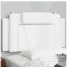 Image de Coussin de Tête de Lit, Oreiller de Lecture avec Fermeture à Glissière, Coussin de Lecture pour Lit Chambre, Blanc 374775
