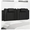 Image de Coussin de Tête de Lit, Oreiller de Lecture avec Fermeture à Glissière, Coussin de Lecture pour Lit Chambre, Noir 120 374781
