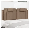 Image de Hoofdbordkussen 120 cm kunstleer cappuccinokleurig374785