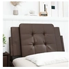Image de Coussin de Tête de Lit, Oreiller Rembourré de Tête de Lit, Accessoire de Lit de Chambre à Coucher Intérieur, Marron 374831