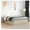 Image de Cadre de Lit avec Lumiï¿½res LED, Lit Double avec Sommier ï¿½ Lattes, Lit Adulte de Chambre, Moderne, Chï¿½ne Sonoma 3209613