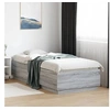 Image de Cadre de Lit avec Lumières LED, Lit Double avec Sommier à Lattes, Lit Adulte de Chambre, Moderne, Sonoma Gris 100x200 3209630