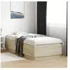 Image de Cadre de Lit avec Lumières LED, Lit Simple avec Sommier à Lattes, Lit Adulte de Chambre, Moderne, Chêne Sonoma 90x200 3209634