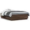 Image de Bedframe met LED-verlichting bruin eikenkleurig 135x190 cm3209652