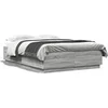 Image de Bedframe bewerkt hout grijs sonoma eikenkleurig 160x200 cm3209693