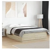Image de Cadre de Lit, Lit Double avec Sommier à Lattes, Lit Adulte, Meuble de Chambre à Coucher, Moderne, Chêne Sonoma 3209704