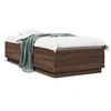 Image de Bedframe bewerkt hout bruin eikenkleur 90x200 cm3209729