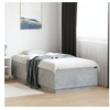 Image de Bedframe bewerkt hout betongrijs 90x190 cm3209754