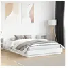 Image de Cadre de Lit avec Lumières LED, Sommier à Lattes, Lit Double, Lit Adulte de Chambre à Coucher Intérieur, Moderne, 3209779