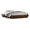 Image de Bedframe met LED-verlichting gerookt eikenkleurig 140x200 cm3209797