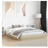 Image de Cadre de lit sans matelas chêne sonoma 160x200 cm