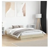 Image de Bedframe bewerkt hout sonoma eikenkleurig 135x190 cm3209879