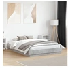 Image de Bedframe bewerkt hout betongrijs 120x190 cm3209887