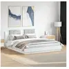 Image de Cadre de lit sans matelas blanc 160x200 cm