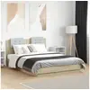 Image de Cadre de lit sans matelas chêne sonoma 140x190 cm