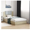 Image de Cadre de Lit avec Tête de Lit, Sommier à Lattes, Lit Simple, Lit Adulte de Chambre à Coucher Intérieur, Moderne, 3209970