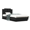 Image de Bedframe met hoofdbord en LED-verlichting zwart 100x200 cm3210025