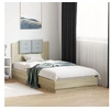 Image de Cadre de Lit avec Tête de Lit et Lumières LED, Sommier à Lattes, Lit Simple, Lit Adulte de Chambre à Coucher 3210061