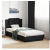 Image de Cadre de Lit avec Tête de Lit et Lumières LED, Sommier à Lattes, Lit Simple, Lit Adulte de Chambre à Coucher 3210067