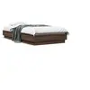 Image de Bedframe met LED-verlichting bruin eikenkleurig 90x190 cm839545