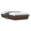 Image de Bedframe met LED-verlichting bruin eikenkleurig 75x190 cm839552