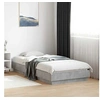 Image de Cadre de Lit, Lit Simple avec Sommier à Lattes, Lit Adulte, Meuble de Chambre à Coucher, Moderne, Gris Béton 90x190 839633