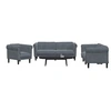 Image de 3-delige Loungeset fluweel donkergrijs3209210