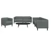 Image de 3-delige Loungeset stof donkergrijs3209230