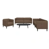 Image de 3-delige Loungeset stof bruin3209237