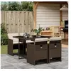 Image de Ensemble à Manger de Jardin avec Coussins 5 pcs, Table et Chaise de Terrasse, Meubles de Patio, Mobilier d'Extérieur, 3210537