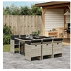 Image de Ensemble à Manger de Jardin avec Coussins 7 pcs, Chaises et Table de Patio, Meubles de Terrasse Extérieur, Gris Clair 3210551