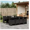 Image de Ensemble à Manger de Jardin avec Coussins 9 pcs, Table et Chaises à Dossier Rabattable, Meubles d'Extérieur Patio 3210559