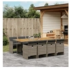 Image de 9-delige Tuinset met kussens poly rattan grijs3210566