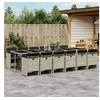 Image de Ensemble à Manger de Jardin avec Coussins 13 pcs, Table et Chaise de Terrasse, Meubles de Patio 3210587
