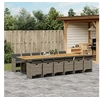 Image de 13-delige Tuinset met kussens poly rattan grijs3210590
