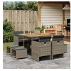 Image de Ensemble à Manger de Jardin avec Coussins 9 pcs, Table et Chaise de Terrasse, Meubles de Patio, Mobilier d'Extérieur, 3210602