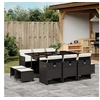 Image de Ensemble à Manger de Jardin avec Coussins 11 pcs, Table et Chaise de Terrasse, Meubles de Patio, Mobilier 3210606