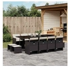 Image de Ensemble à Manger de Jardin avec Coussins 13 pcs, Table et Chaise de Terrasse, Meubles de Patio, Mobilier 3210618