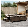 Image de Ensemble à Manger de Jardin avec Coussins 13 pcs, Table et Chaise de Terrasse, Meubles de Patio, Mobilier 3210621