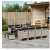 Image de Ensemble à Manger de Jardin avec Coussins 13 pcs, Table et Chaise de Terrasse, Meubles de Patio, Mobilier 3210623