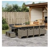 Image de 13-delige Tuinset met kussens poly rattan grijs3210626