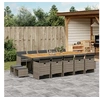 Image de 15-delige Tuinset met kussens poly rattan grijs3210638
