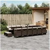 Image de Salon de Jardin avec Coussins 13 pcs, Canapés avec Pieds Réglables, Ensemble de Meubles d'Extérieur Patio Terrasse, 3250230