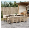 Image de Ensemble à manger de jardin et coussins 11 pcs beige poly rotin 3210754