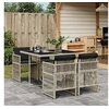 Image de Ensemble à Manger de Jardin avec Coussins 5 pcs, Table et Chaise de Terrasse, Meubles de Patio, Mobilier d'Extérieur, 3210899