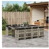 Image de Ensemble à Manger de Jardin avec Coussins 9 pcs, Table et Chaise de Terrasse, Meubles de Patio, Mobilier d'Extérieur, 3210923