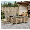 Image de Ensemble à Manger de Jardin avec Coussins 13 pcs, Table et Chaises à Dossier Rabattable, Meubles d'Extérieur Patio 3210984